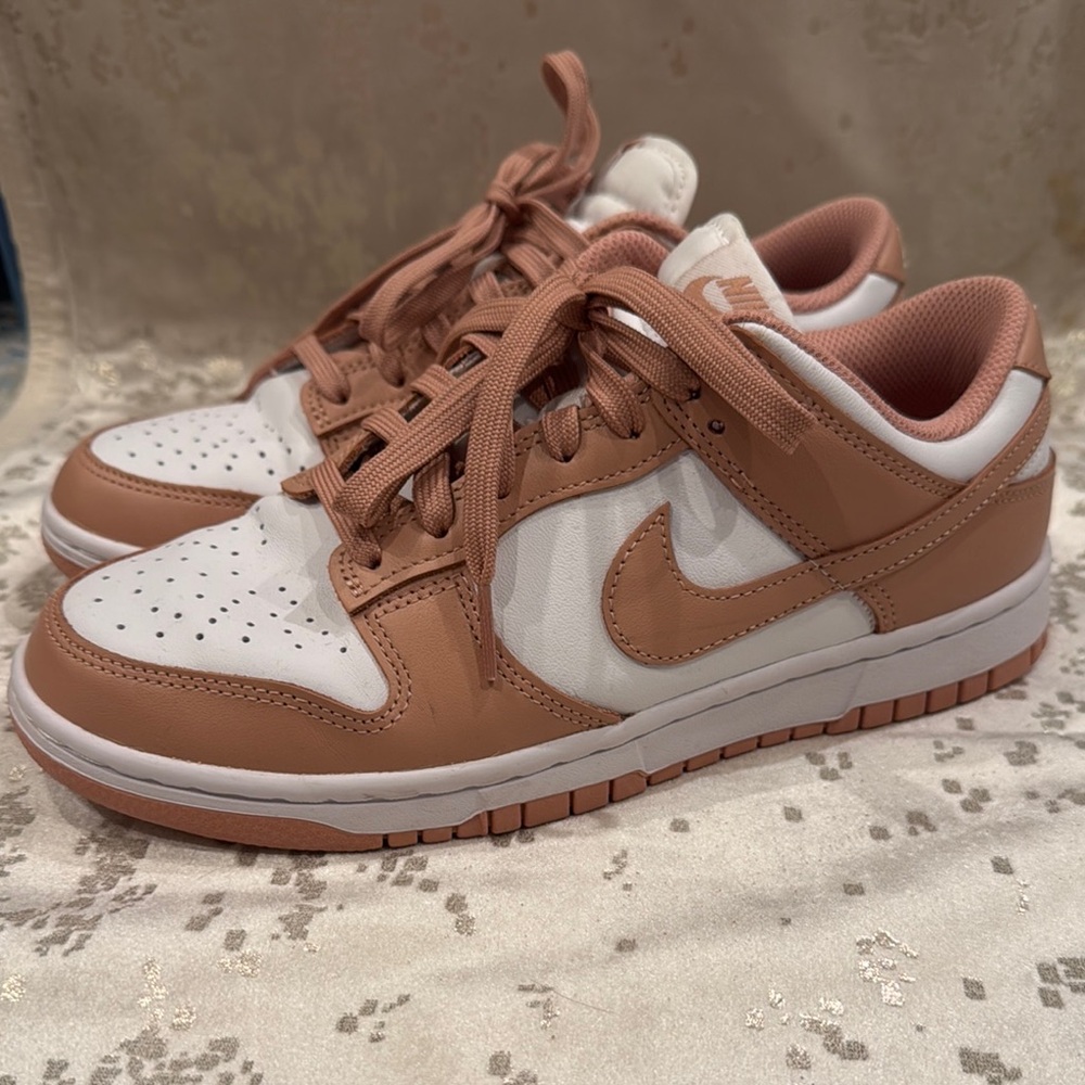 Nike Women's Blush and White Sneakers